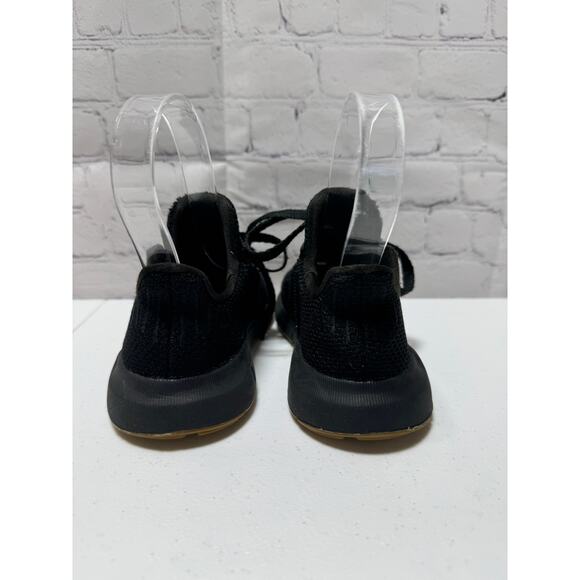 Adidas Swift Run 1.0 EL Triple Black Baby Toddler Athletic Sneaker - Picture 4 of 9